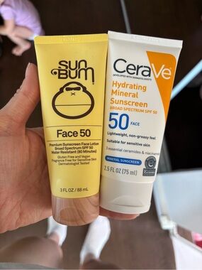 rave Sunscreen Duo — Yellow & White Tubes